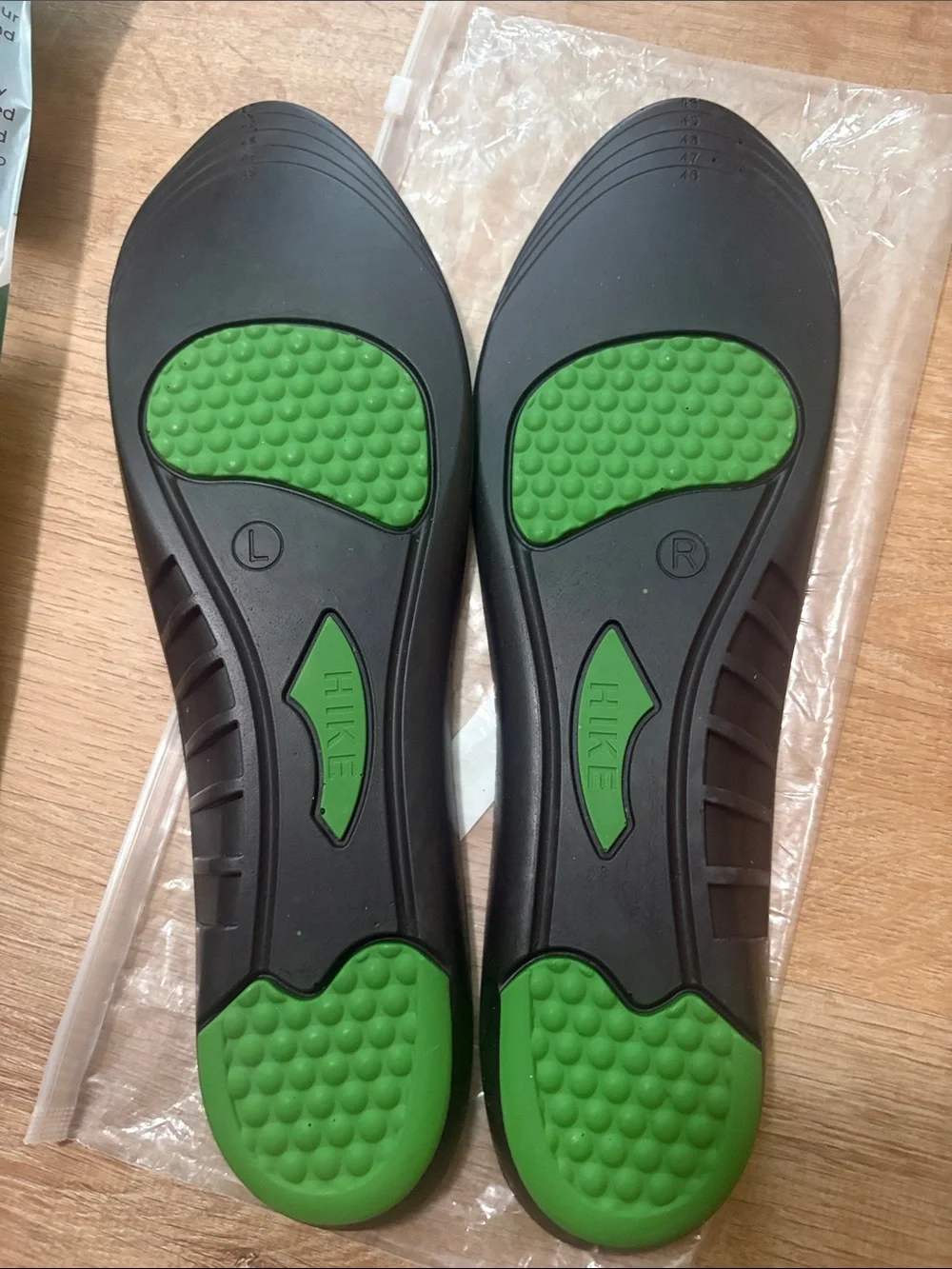 New Hike Footwear Orthopedic Insoles designed for shoe sizes 46-50 (12-15 US)